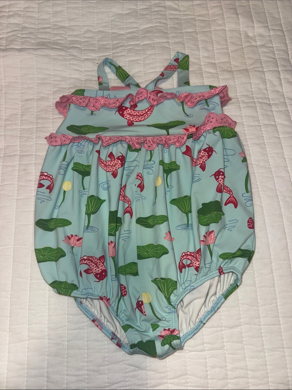 EUC TBBC Coy Fish Swimsuit Size 2T